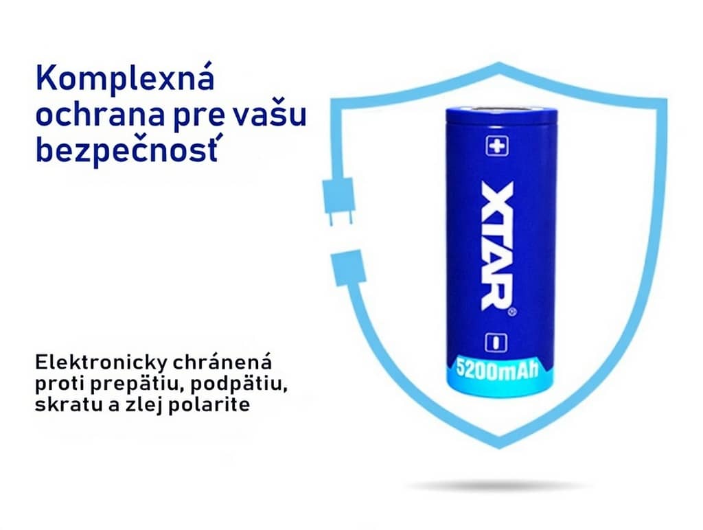 Akumulátor Xtar 26650 Li-ion 5200 mAh -3